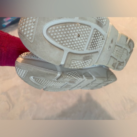 Akira rhinestone slip on size 8 athletic shoes. AB Crystal. worn couple times - Picture 5 of 6